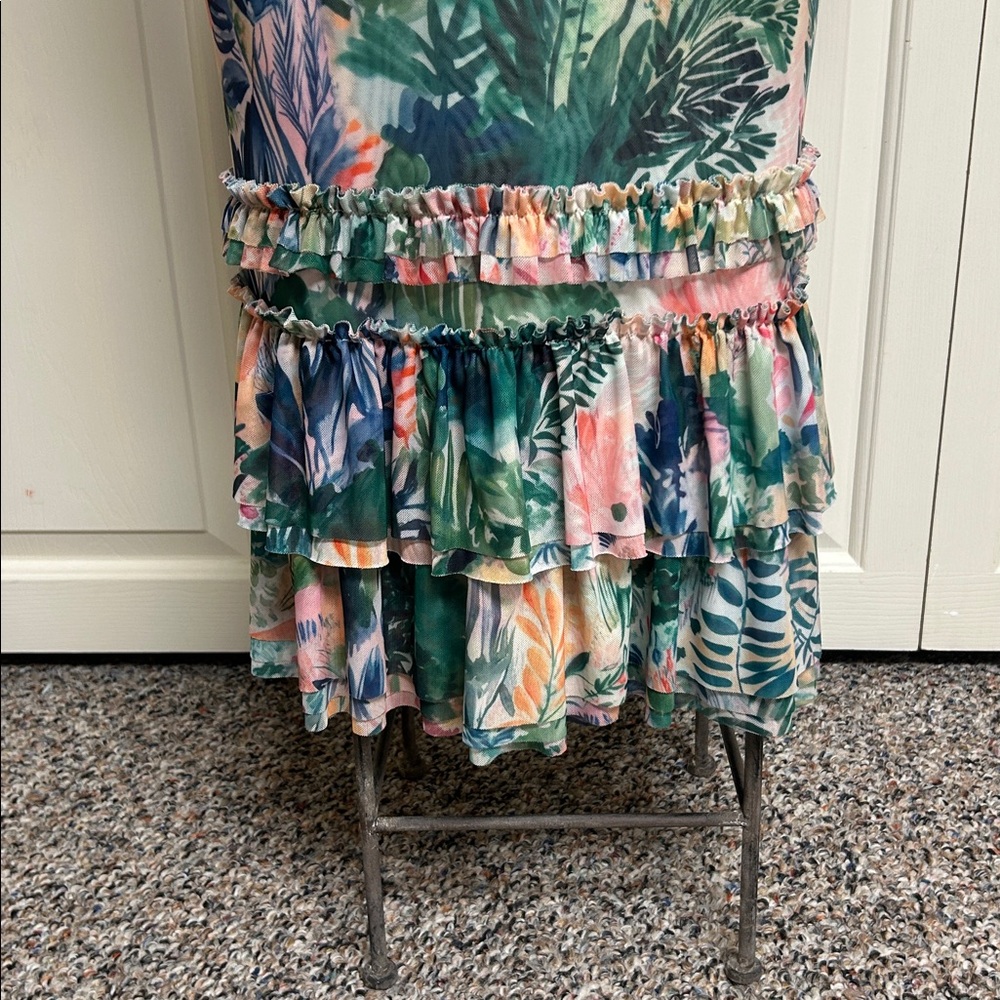 Anthropologie - Maeve Ruffled Tiered Mesh
Midi Skirt - Size XS - Picture 6 of 10